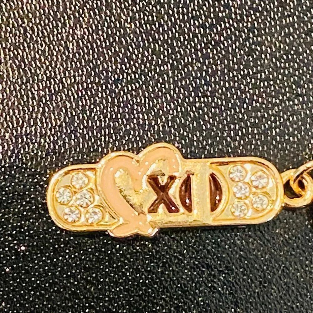 NWOT Effy Gold Toned Heart XO Crystal Charm For Necklace Bracelet